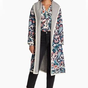 Tanya Taylor Cadence Floral Belted Coat NWT Size XS/S (Oversized)